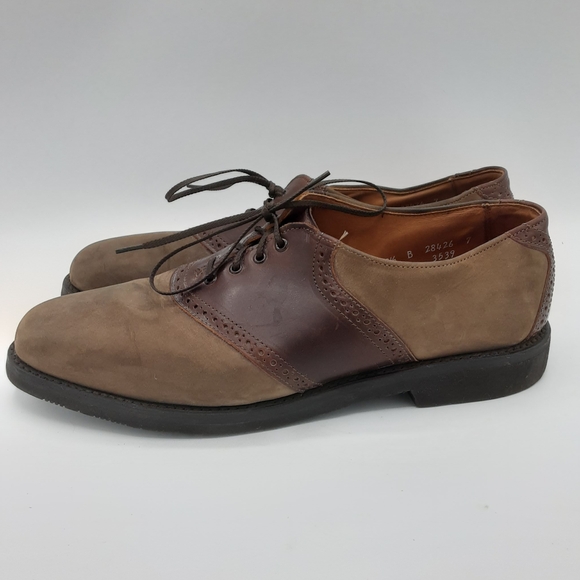 Allen Edmonds Oxford Saddle Leather Suede Lace Up Shoes. main image 6